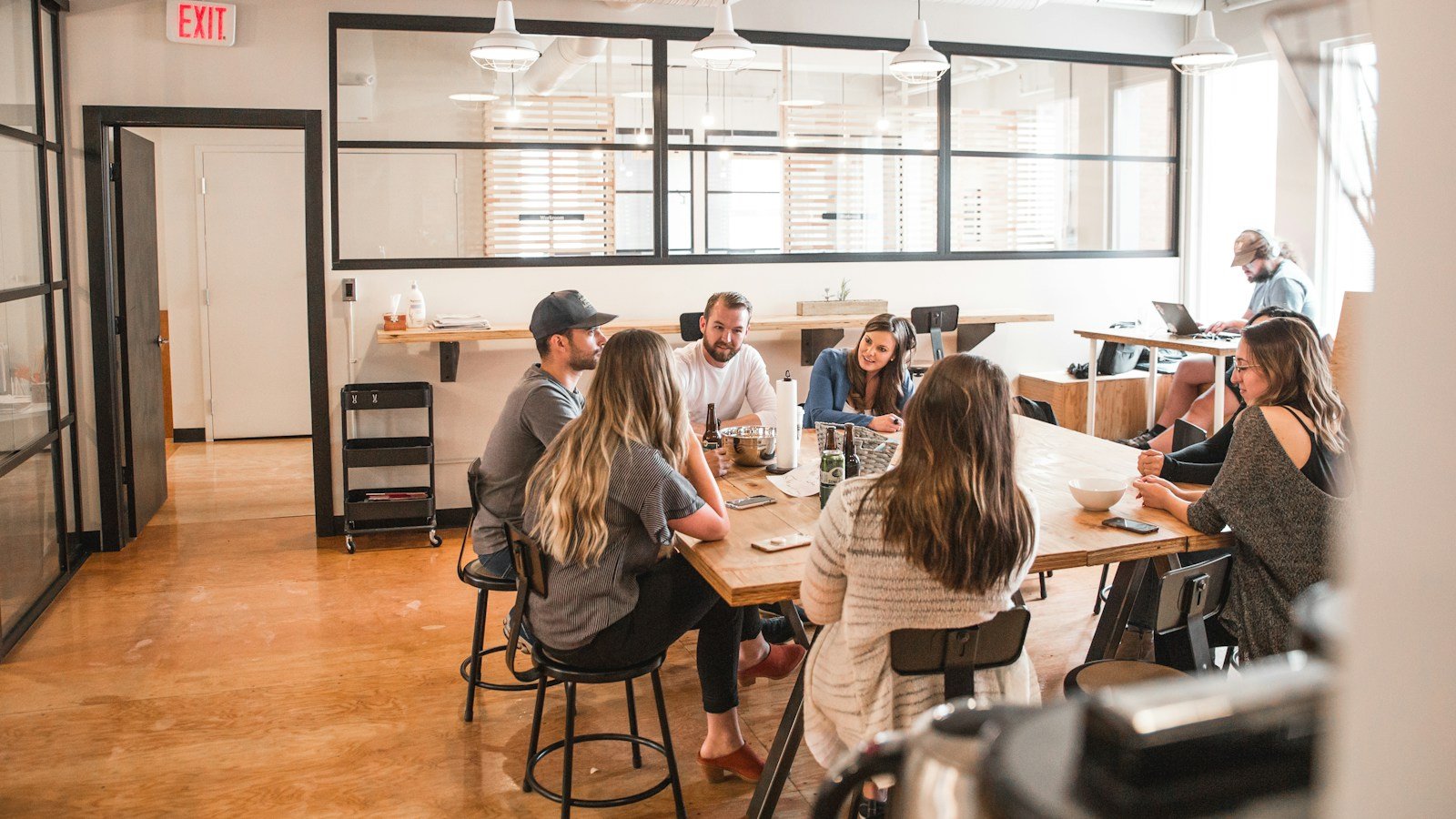 Creative team having a collaborative meeting
